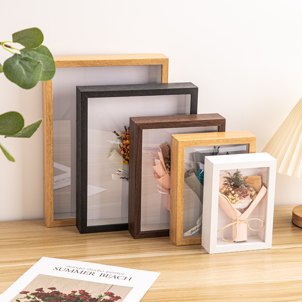 Bamboo Photo Frame - Cadre de présentation rectangulaire multi-tailles en
