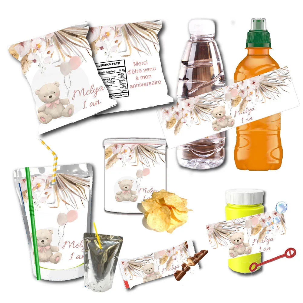 Pampas Grass Decor - Autocollants personnalisés imperméables sur le thème