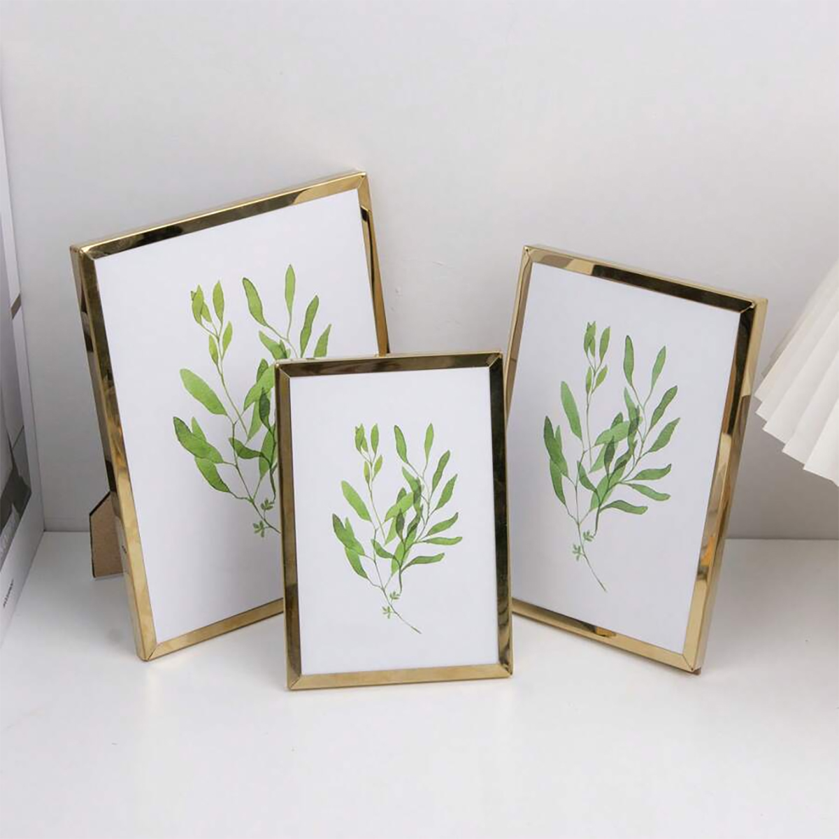 Bamboo Photo Frame - Cadre photo en acier inoxydable, cadre
