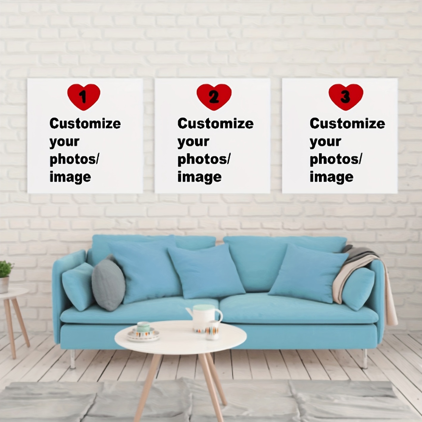 Home Decor Theme - Affiche en toile carrée personnalisée, 3