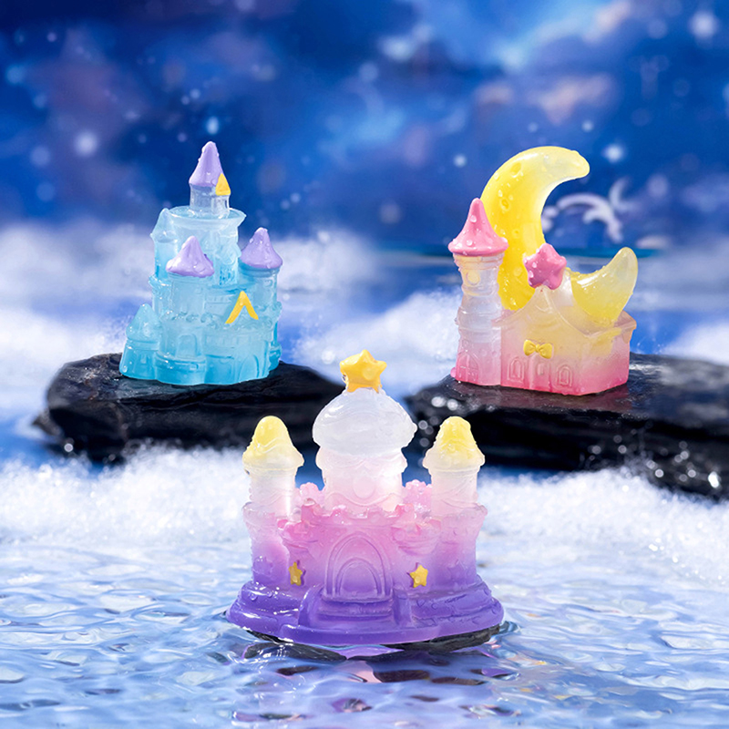 Home Decor Za - Mini château lumineux, 1 pièce, Micro