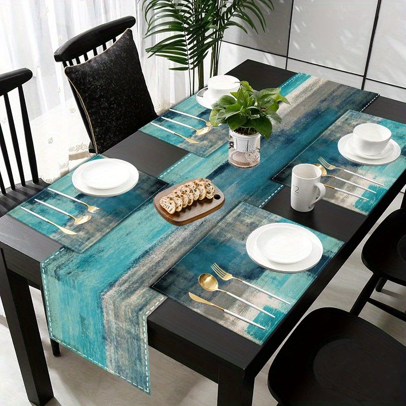 Linen Table Runner - Ensemble de sets de table et