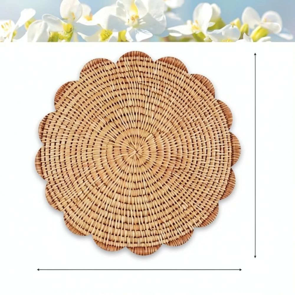 Napperon en lin imprimé avec b - Linen Table Runner avis et prix