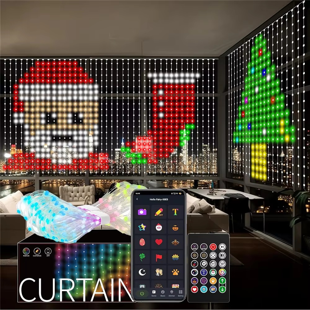 Rideau lumineux intelligent à  - Home Decor Free App avis et prix